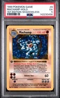 1999 POKEMON BASE SET 1ST EDITION-SHADOWLESS #8 MACHAMP-HOLO PSA 5