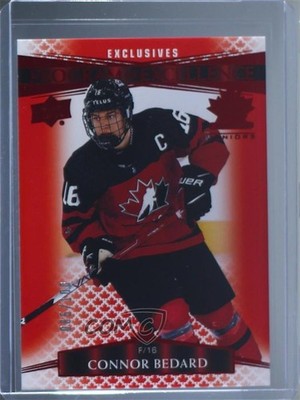 2022 Team Canada Juniors Program of Excellence UD Exclusives Connor Bedard 7yx