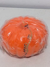 Vtg 1995 Fabri-Centers Of America Pumpkin Candle For Autumn Fall Halloween Decor