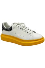 Alexander McQueen Sneaker Uomo Oversize Bianco Pop Giallo