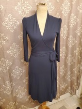 Banana Republic Women's Navy Blue Wrap Dress (Size S)