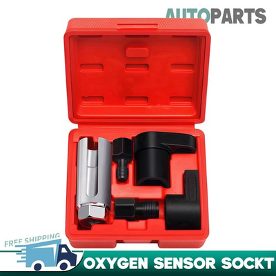 #ad #ad 5pcs O2 Oxygen Sensor Socket Wrench Removal Tool 3 8quot; 1 2quot; Drive x 7 8quot; 22mm Set $13.49