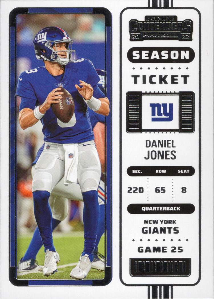 2022 Panini Contenders Daniel Jones #69 New York Giants NFL Season Ticket