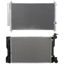 Radiator & AC Condenser Cooling Kit For 09-17 Toyota Corolla 1.8 L4 1798CC DOHC
