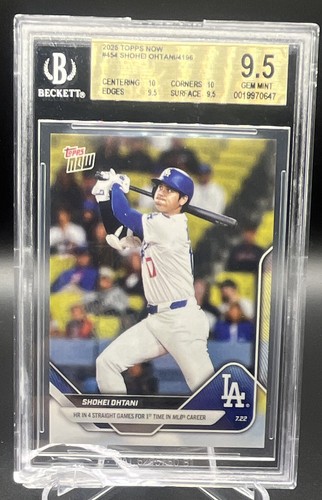 Shohei Ohtani 2025 Topps Now #454 Los Angeles Dodgers BGS 9.5 /4196 READ**