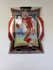 2024 Panini Select - Concourse Joe Montana #70 Silver Prizm Die-Cut