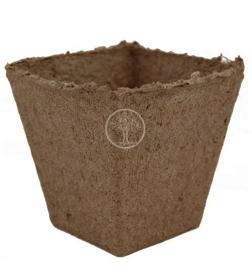 Macetas cuadradas de turba Jiffy de 3"x 3" de profundidad - Semilla compostable a partir de #230 - Estuche 1260 Foto 2 de 3