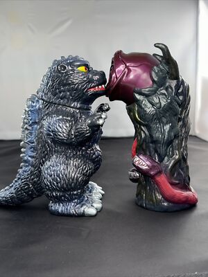 2001 TOY PIRATES 7” GODZILLA BIOLLANTE SET Sofubi Japan Marmit