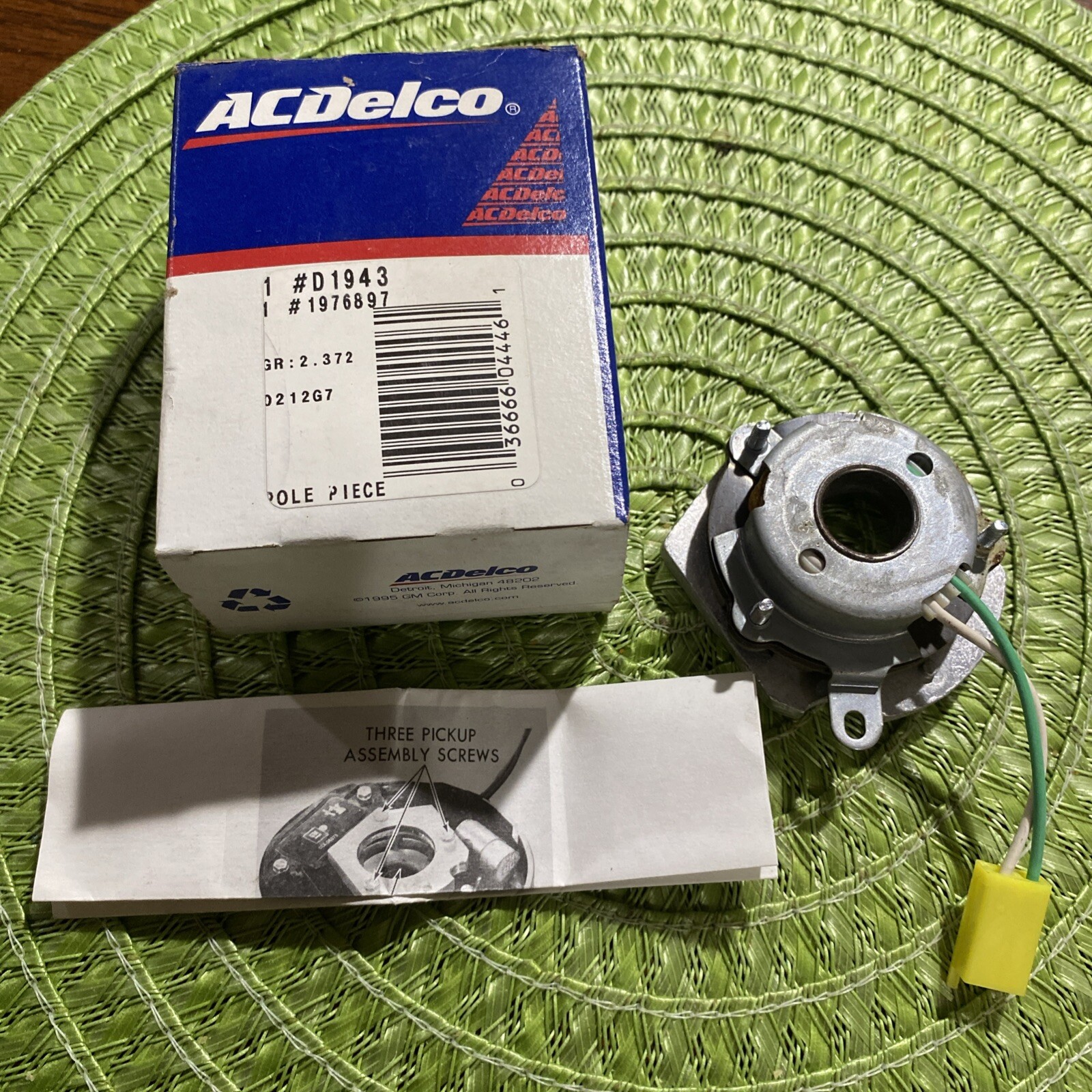 NEW AC DELCO GM 1981 1986 CAMARO V8 DISTRIBUTOR POLE PIECE # D1943 1976897