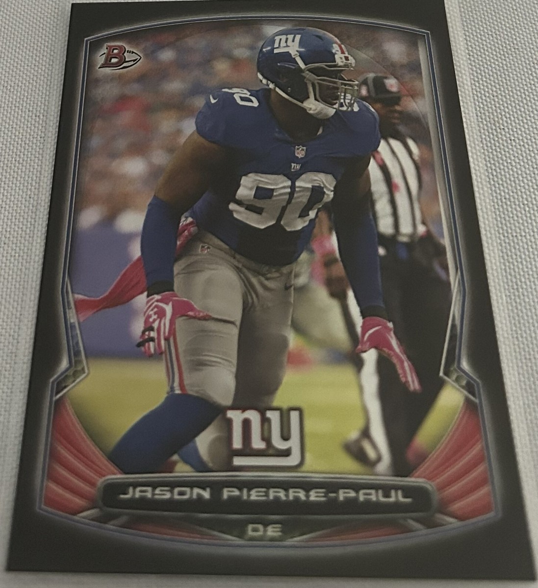 2014 Bowman Football Jason Pierre-Paul New York Giants Black Foil Parallel  #96