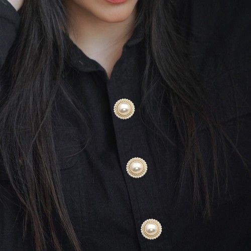 Button Shiny Rhinestone Sewing Accessories Shirt Buttons Pearl Clothing Buttons - Picture 4 of 13