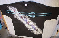 Downhill Skiing T-Shirt Print USA Made American Traditions XL 44 Chest s/s
