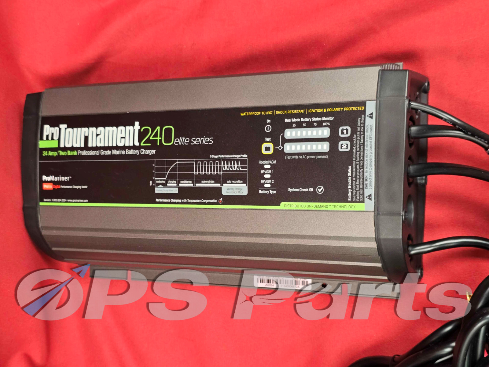 NEW Promariner ProTournament 240 Elite 24 Amp 2 Bank Battery Charger # 52024