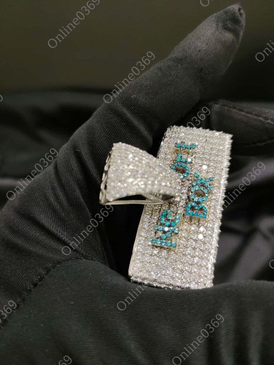 6.55 ct RD Multi Color Cubic Zirconia mens 3D New Port 6.55 ct RD Multi Color Cubic Zirconia mens 3D New Port