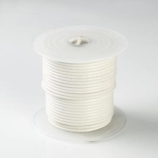 100Ft High Performance White 16 Gauge AWG 12V Primary Wire Made in USA