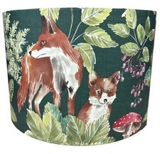 Woodland Animal Lampshade – Fox Deer & Rabbit Light Shade - Nursery or Bedroom
