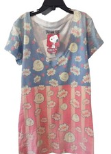 Charlie Brown Shirt Girls Junior Medium Peanuts Boom! V neck New with Tags.