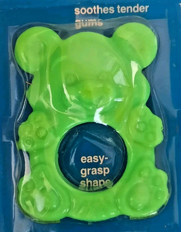 Vintage The First Years Soft Bear Teethers Teething Ring 1982 NOS Set of 2 - Image 2 of 3