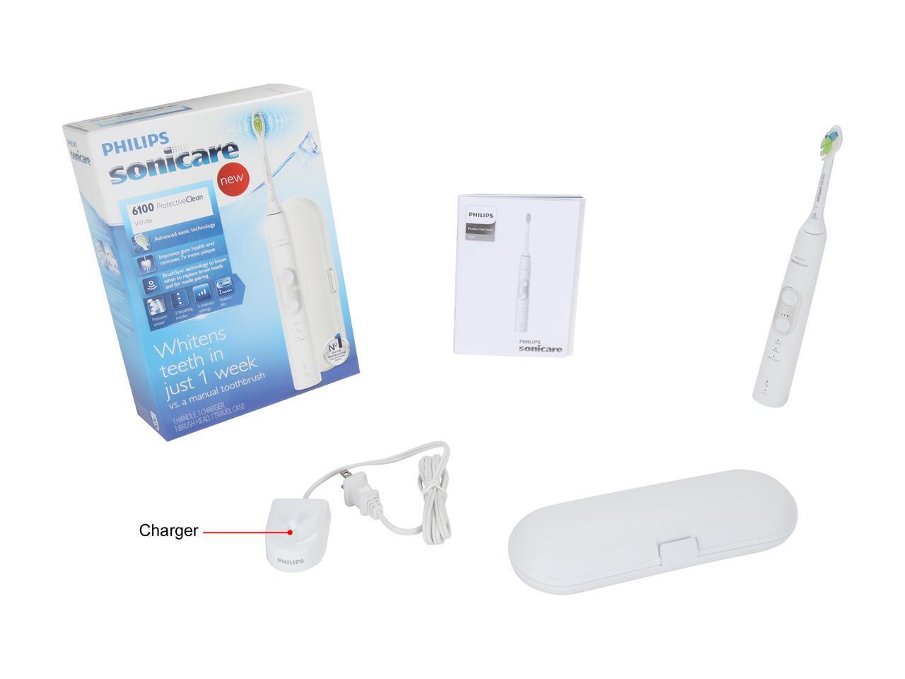 Электрическая зубная щетка Philips Sonicare ProtectiveClean 6100 перезаряжаемая Втч