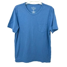 The Normal Brand Mens Pocket T Shirt Size Medium Blue Cotton