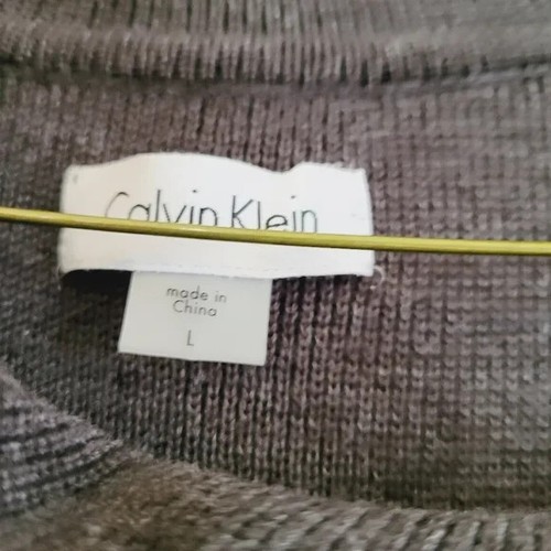 Calvin Klein Pulloverkleid anthrazitgrau Large Kurzarm neu mit Etikett 134 $ - Bild 9 von 10