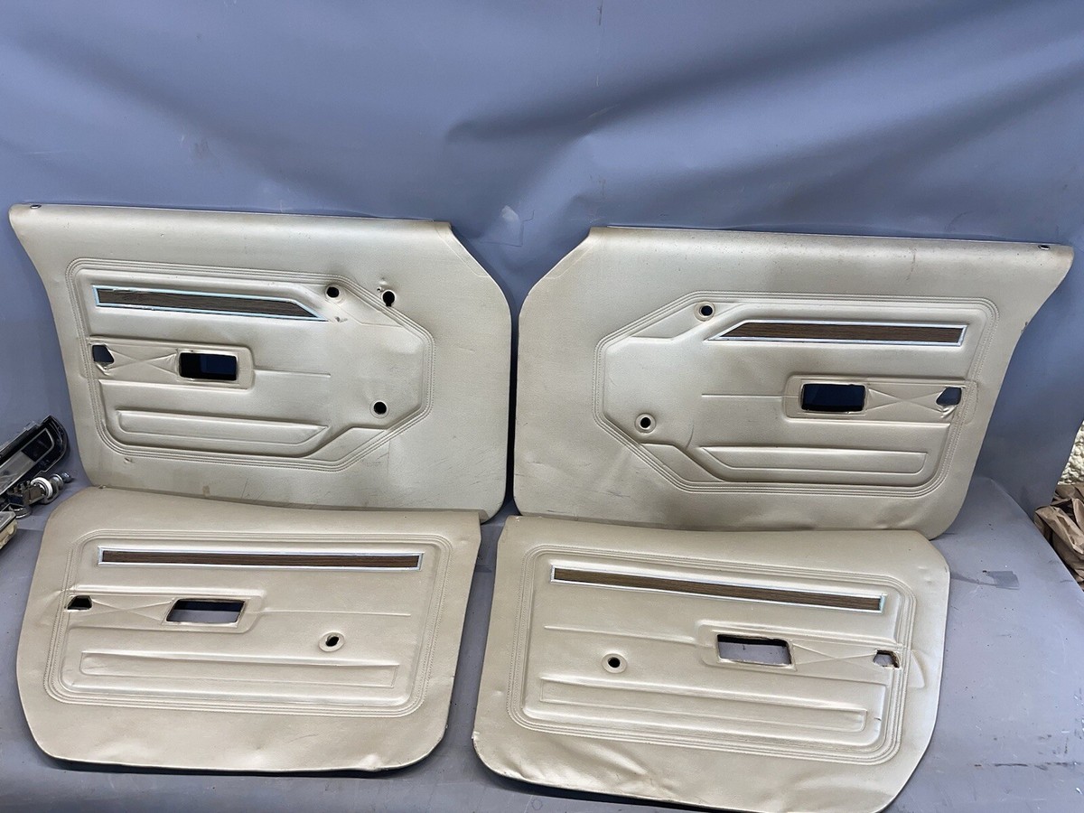 1969 1970 Ford Galaxie Interior 4 Door Panels Trim Molding Front
