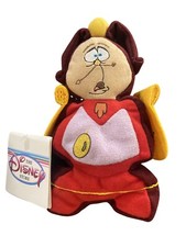Disney Store COGSWORTH Beauty and the Beast Clock Mini Bean Bag Plush 7"