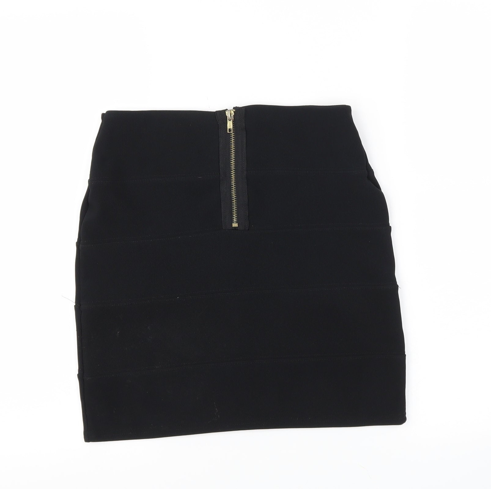Jupe short doublée en polyester recyclé noir femme | Bréal