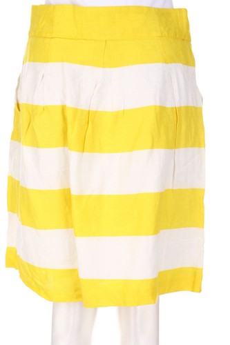 HOBBS LONDON Pleated-Skirt Linen UK 12 = D 38 yellow - Bild 3 von 5