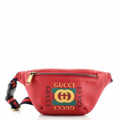 gucci print belt bolsa small