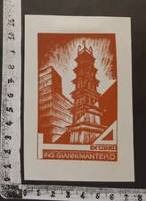 WUNDERKAMMER C EXLIBRIS 905 " MASSONICO MANTERO " - * * - X