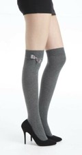 Pamela Mann Over Knee With Side Bow Grey