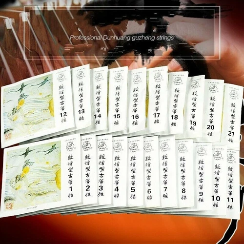 Cuerda Guzheng 1-10 1-21 Gu Zheng China Cuerdas de Cítara Alambre Alemán Dunhuang Juegos - Imagen 1 de 8