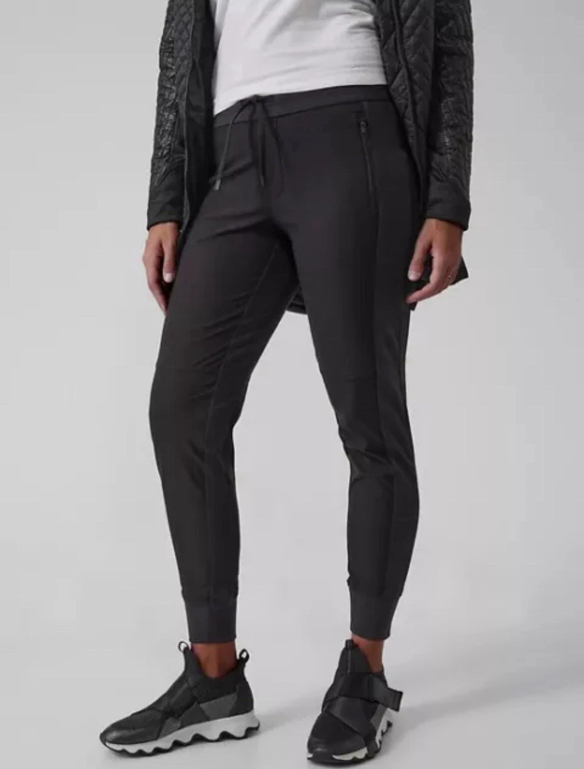 ATHLETA Headlands Hybrid Trek Jogger Pant Size 0P (XSP Extra Small Petite) Black