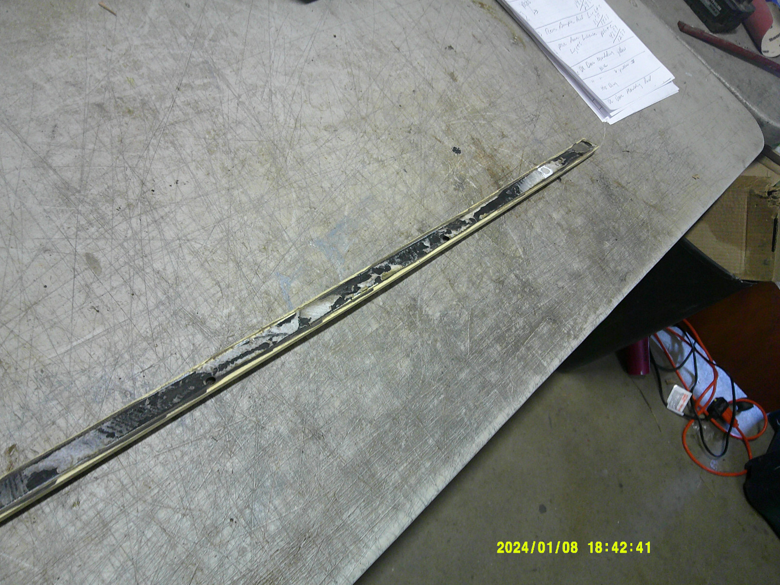 Driver Door Moulding Yellow Chrysler Maserati TC 89 90 91 #