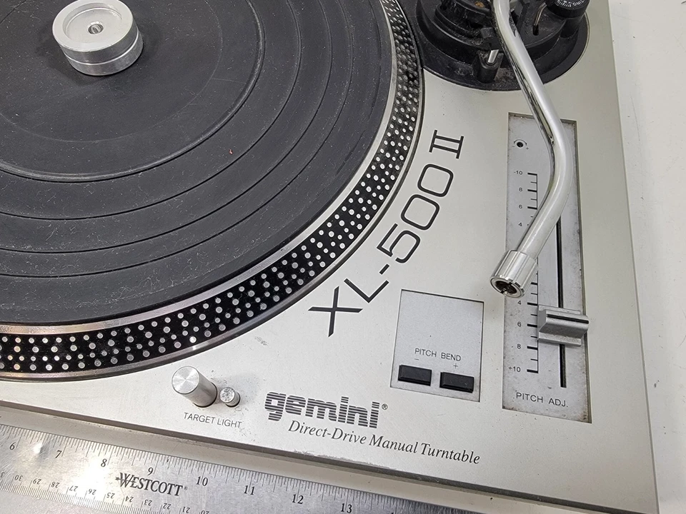 Gemini XL-500 II Professional DJ Direct Drive Manual Record Player Turntable VTG - Image 2 of 4
