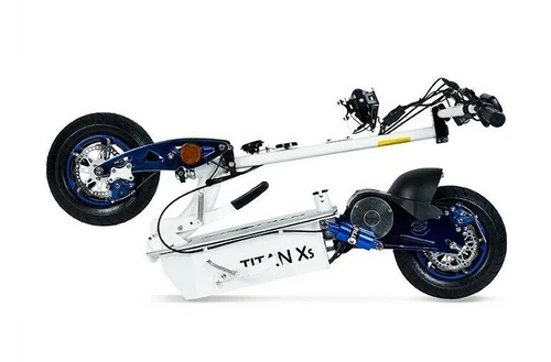 Patinete electrico Titan Ecoxtrem 2000w 55km/h Off-Road Modelo 2021 blanco azul - Imagen 3 de 6