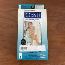 JOBST FIRM COMPRESSION KNEE HIGH Sz S CLASSIC BLACK 20-30 mmHg 121504 Closed Toe