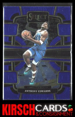 Anthony Edwards 2023-24 Panini Select #37 Blue