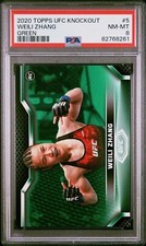 2020 Topps UFC Knockout Weili Zhang Green /88 PSA 8 Rookie RC China POP 1 NO ^