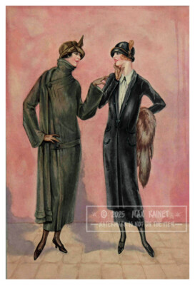 Woolanova Oxonia Chic Coats  (1924) Botany Worsted Mills * Fashion * Frame Me !