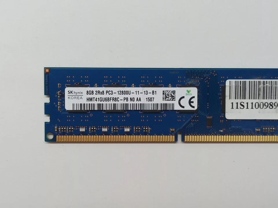 HMT41GU6BFR8C-PB N0 AA Hynix Korea 8GB PC3-12800 DDR3-1600MHz CL11 240-Pin DIMM - Imagen 2 de 3