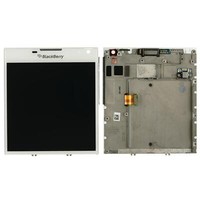 Blackberry Passport Q30 Display Lcd Touchscreen Glas Scheibe + Rahmen Weiß