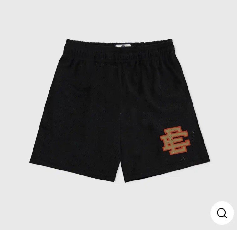 Eric Emanuel Basic Shorts 49ers Super Bowl Black/Gold Size L Ships