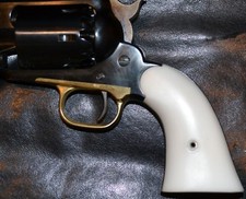 Pietta 1858 Pistol Grips Large Frame Pure White Plastic With Screw
