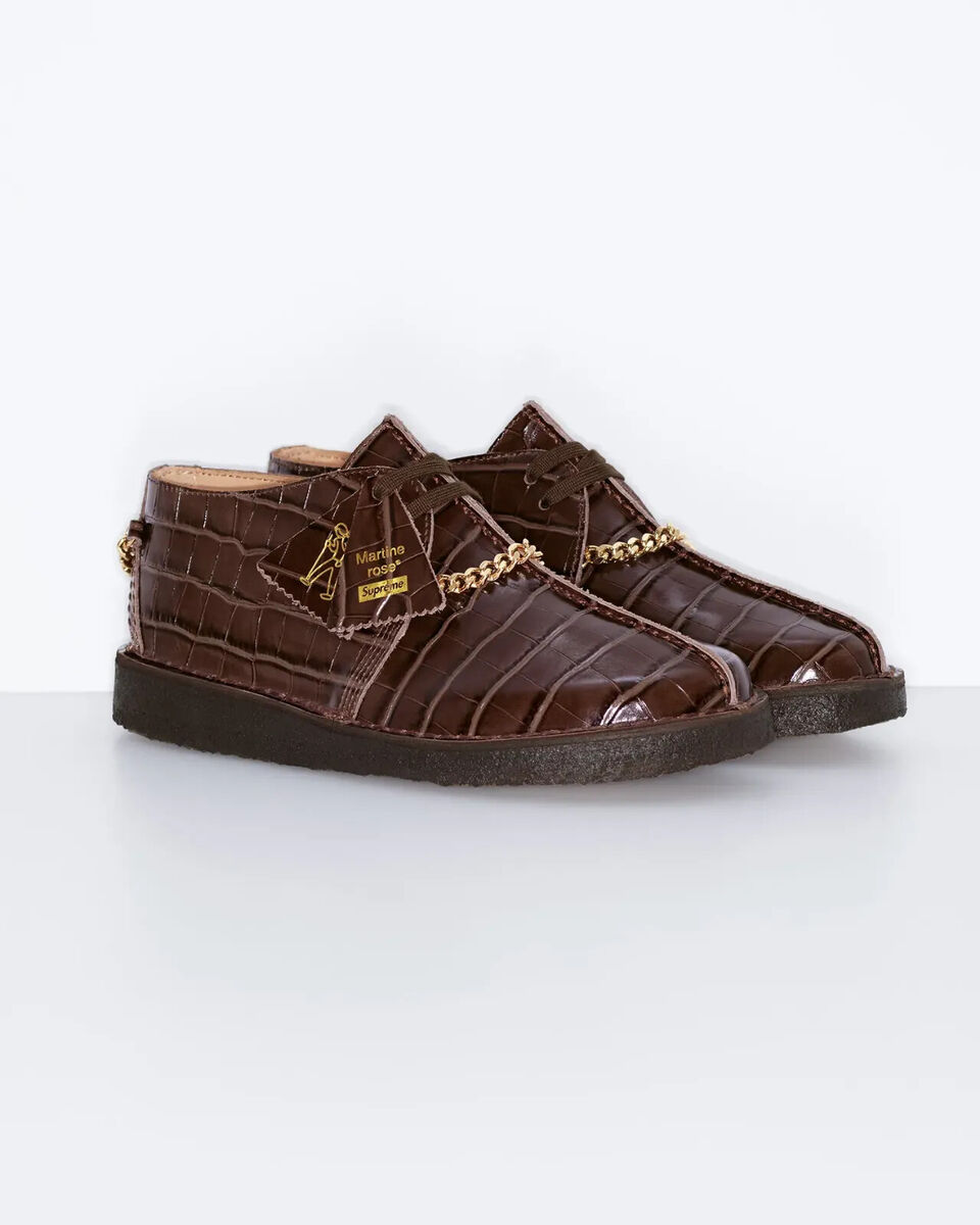 Supreme × Martine Rose × Clarks Desert Trek Black Brown Supreme × Martine Rose × Clarks Desert Trek Black Brown