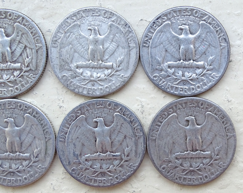 (8) Assorted Washington Quarters / FedEx Free Shipping DS8ax - Picture 12 of 18