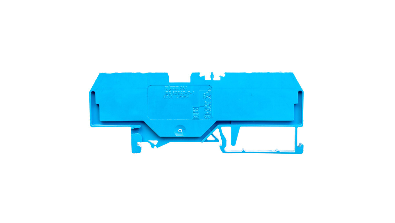 4-wire terminal block 4mm2 blue 281-654 /T2UK