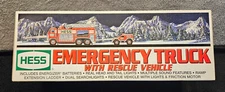 VINTAGE!  HESS 2005 Emergency Truck With Rescue Vehicle - Mint NEW IN BOX
