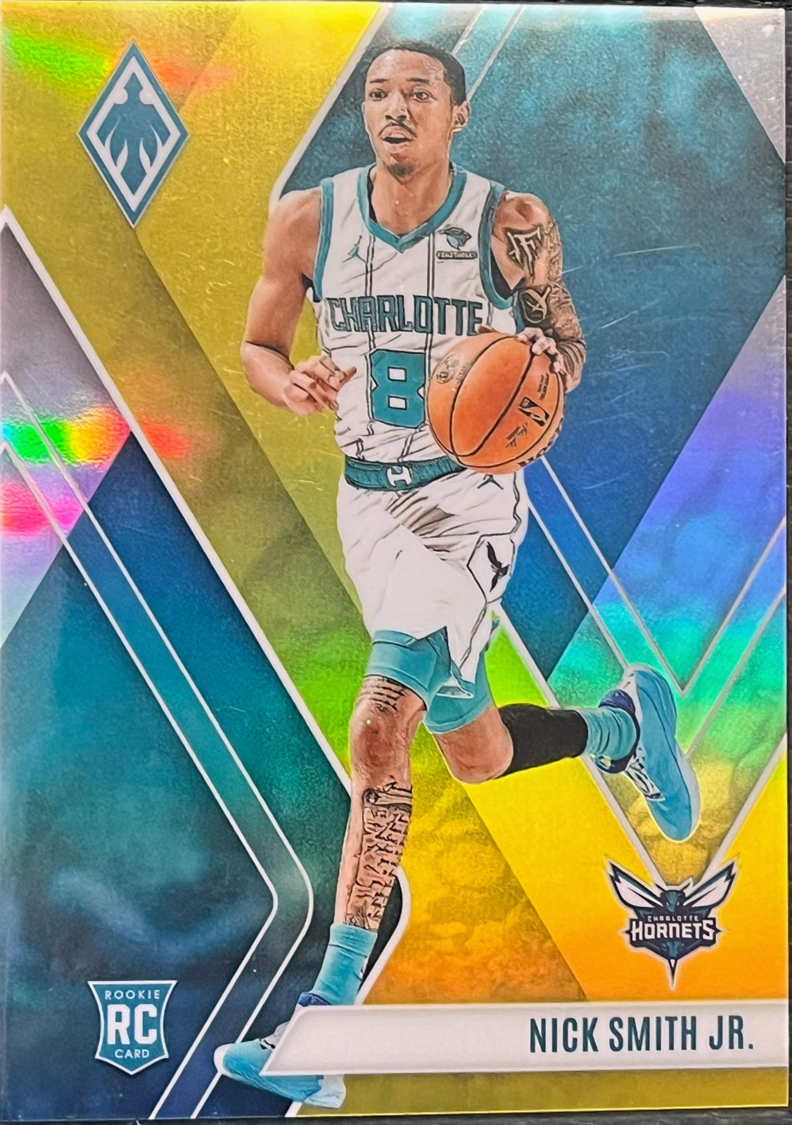 Nick Smith Jr 2023-24 Panini Phoenix #255 Yellow /49 (SP) Hornets